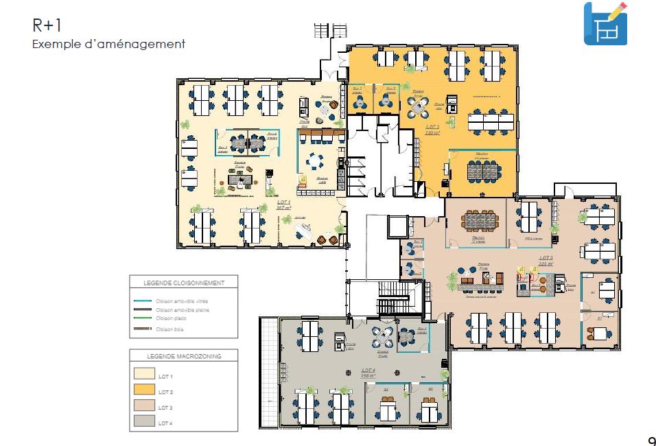 Bureau Bron 1067m² Vente bureau Bron Rhône OVBUR2110480 14